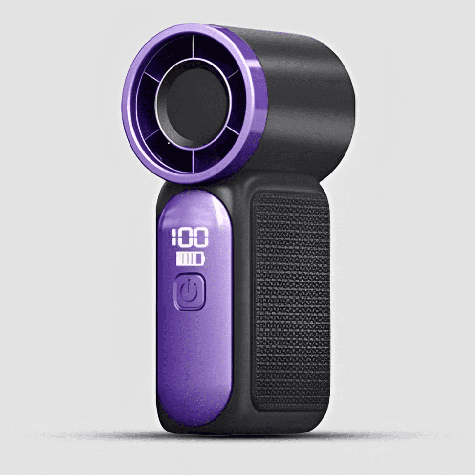 Handheld mini fan - Black - Image 1